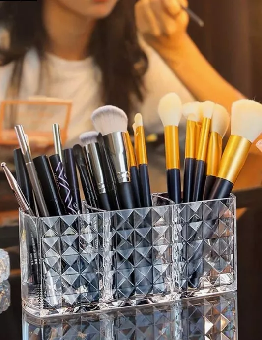 Organizador De Brochas Maquillaje Acrilico