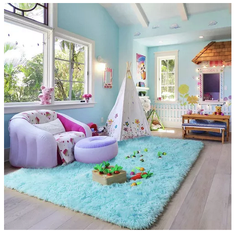 Alfombra Suave Y Esponjosa Para Dormitorio 90x150cm