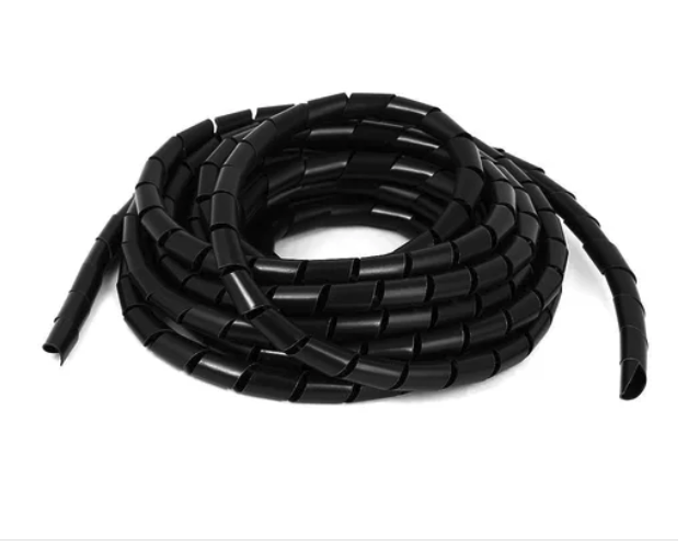 Envolvente Plastico Espiral Para Cables 6mm X 21 Metros
